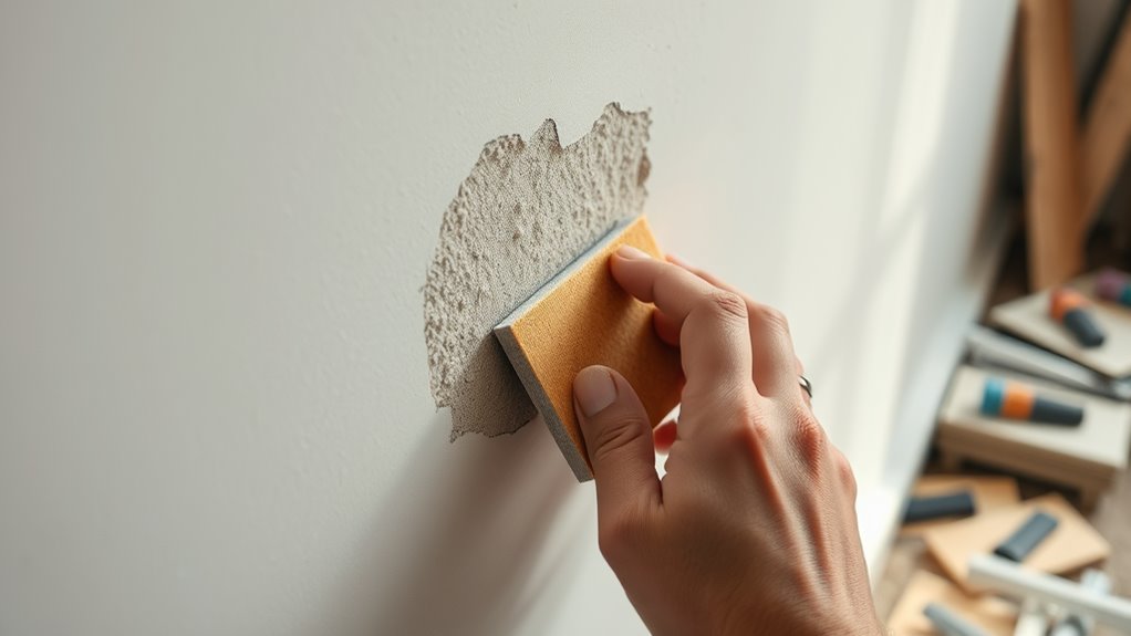 sanding for smooth finish