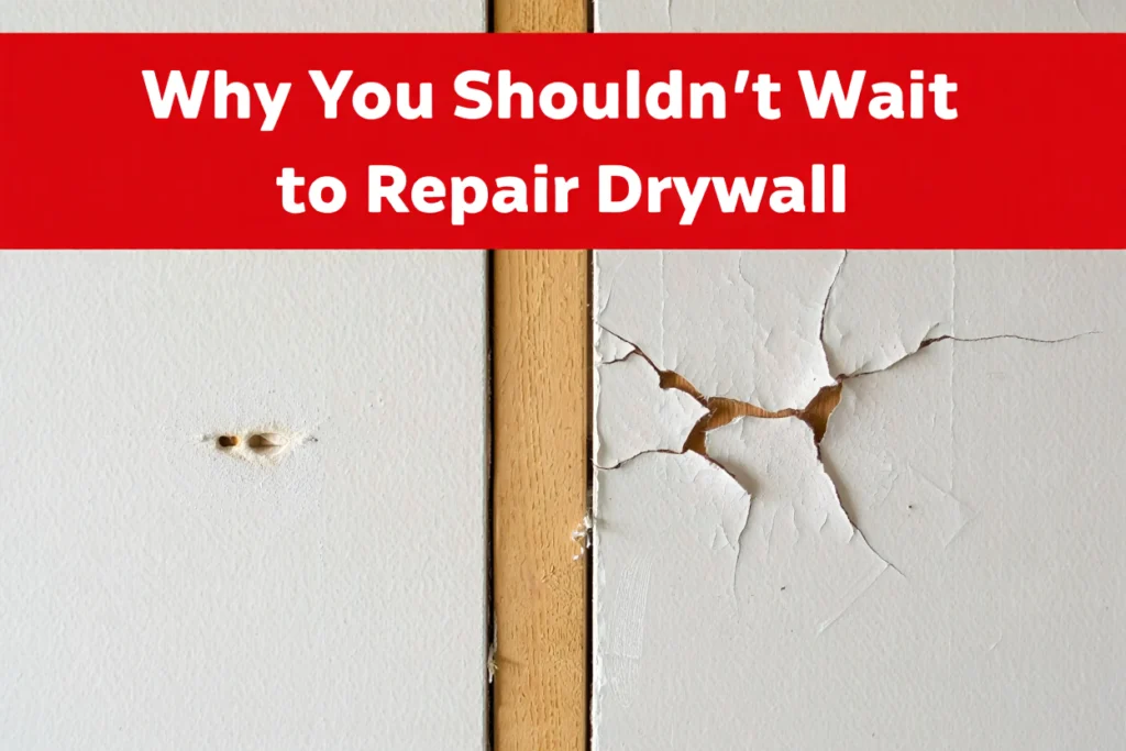 Why you shouldn’t wait to repair drywall